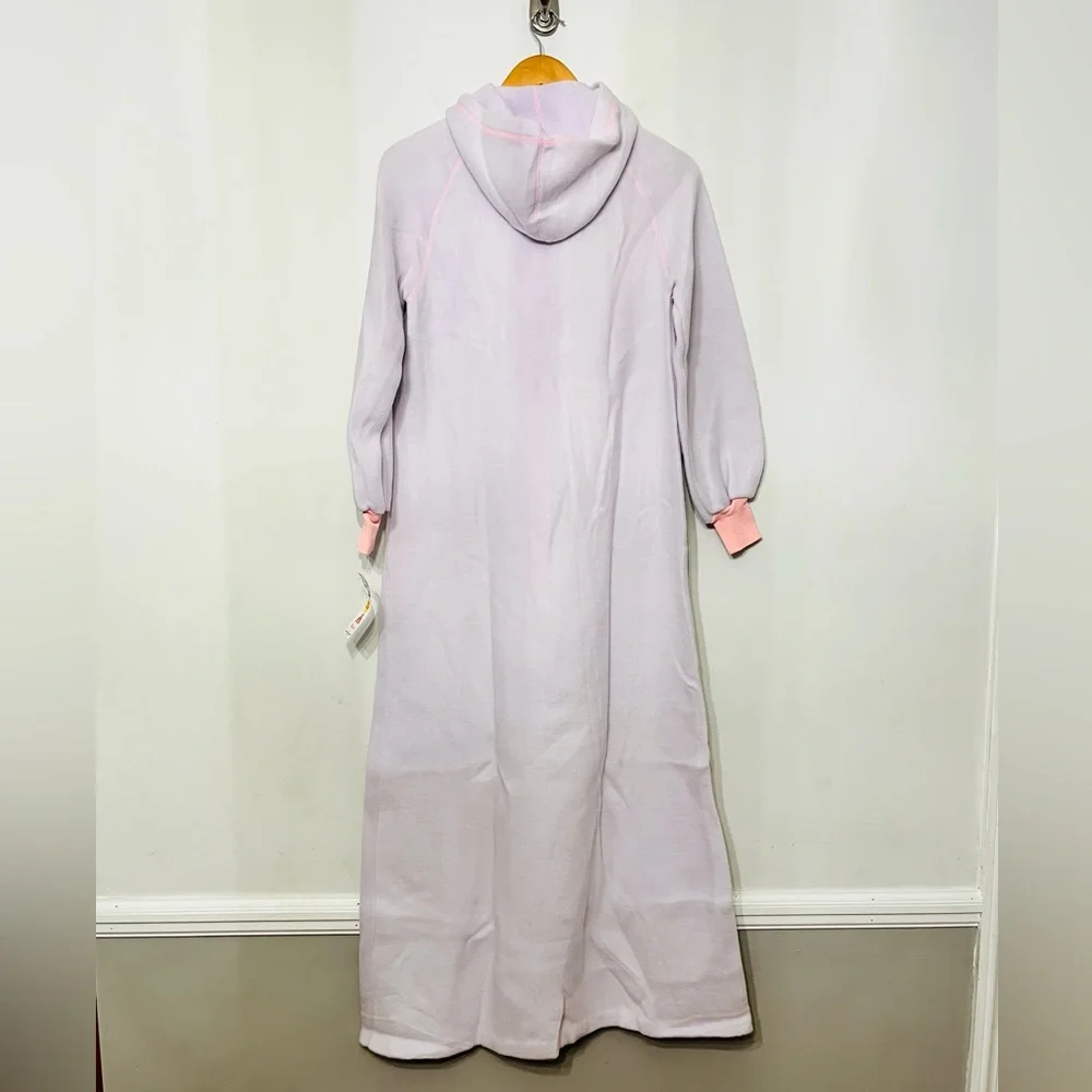 Vintage Sears JR Bazaar Hooded Zip Nightgown PJs NWT 70s Pockets NOS Womens 8-10